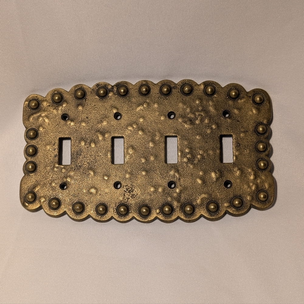 Antique Brass Light Switch Plate Cover - multi-switch plate